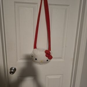 Hello Kitty Plush Red and White Crossbody Bag
